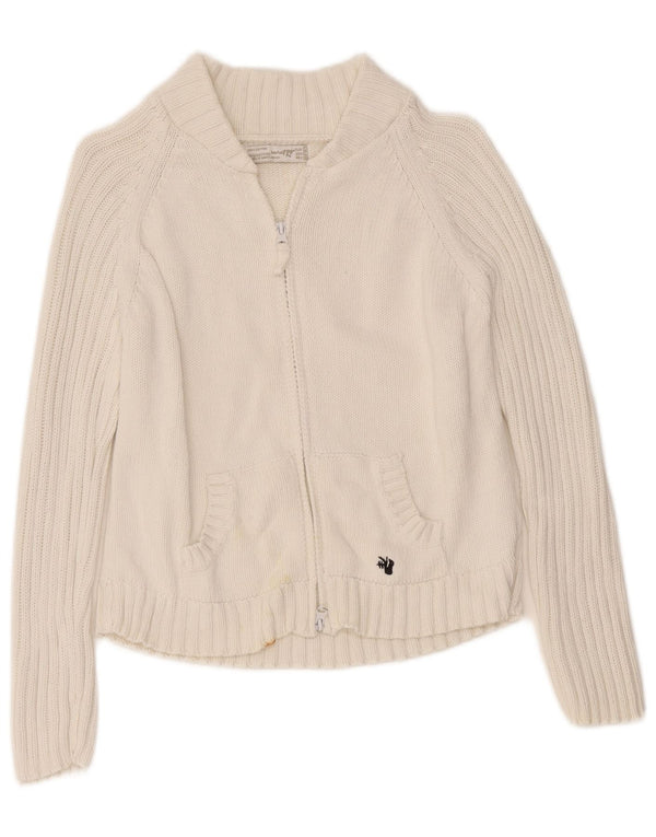 Zara Womens Trafaluc Crop Full Zip Cardigan Pull UK 14 Grand Blanc