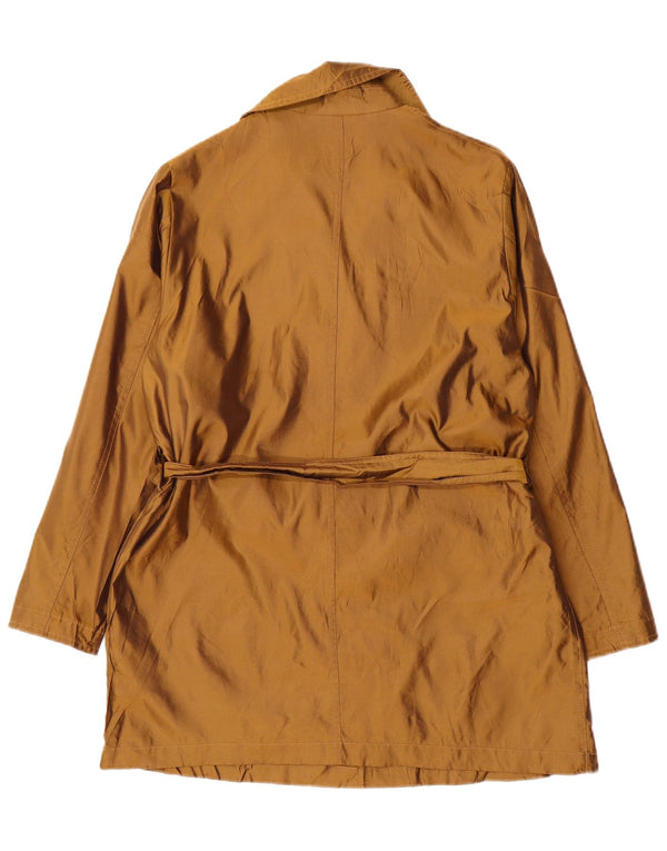 Conbipel Womens Oversized Trench Coat UK 10 Small Brown Polyamide