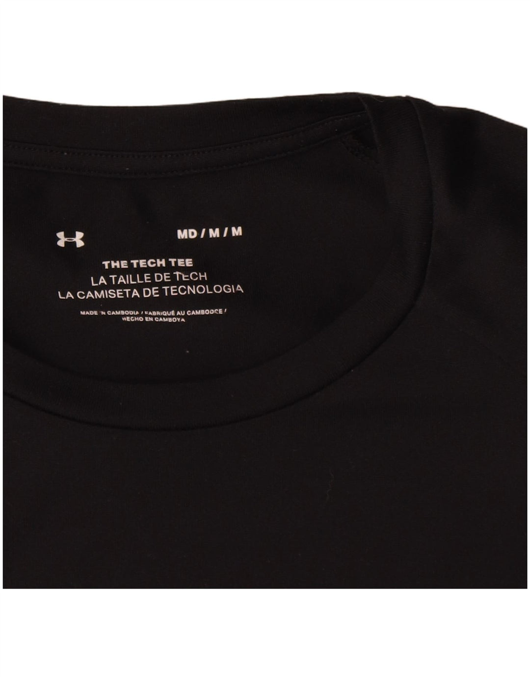 Under Armour T-Shirt Homme Noir Moyen Polyester