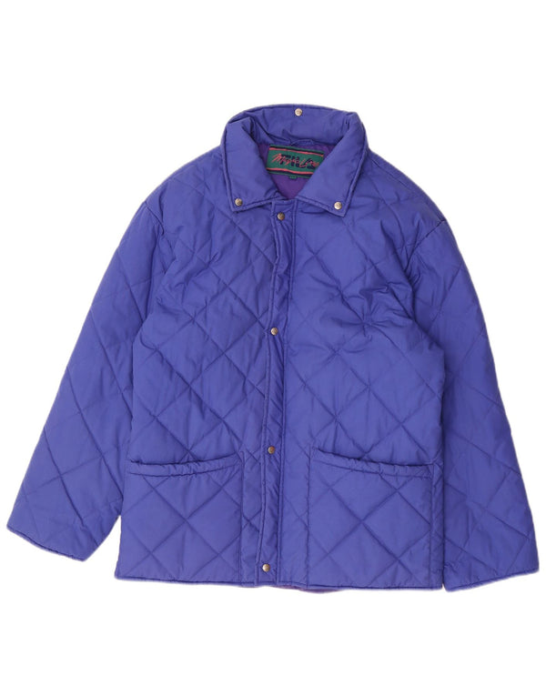Fila Mens Quilted Jacket IT 50 Large Blue