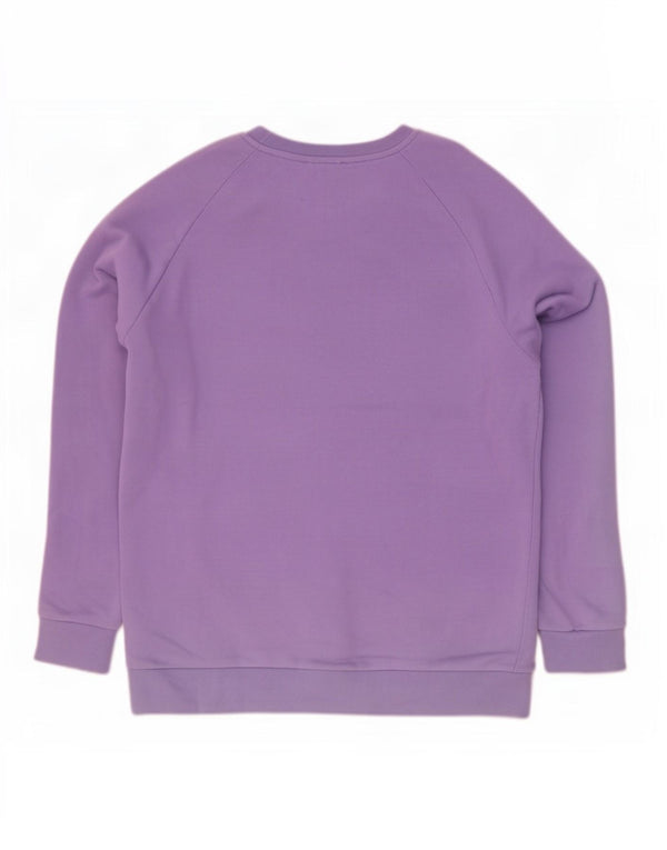 Adidas Sweat-shirt pour homme en coton violet Taille S