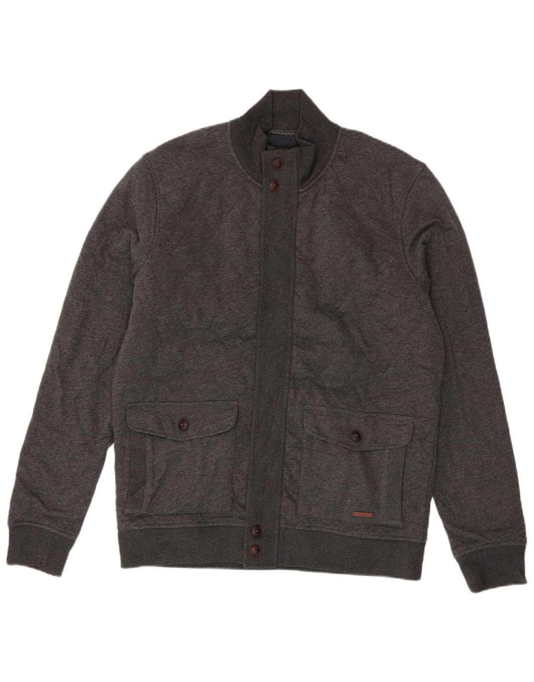 Ted Baker Pull Cardigan Homme Taille 4 Grand Coton Gris
