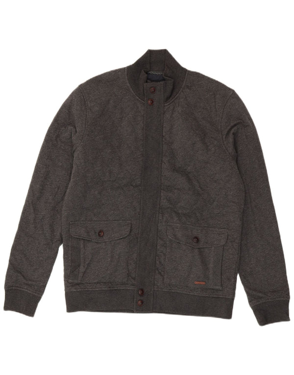 Ted Baker Pull Cardigan Homme Taille 4 Grand Coton Gris