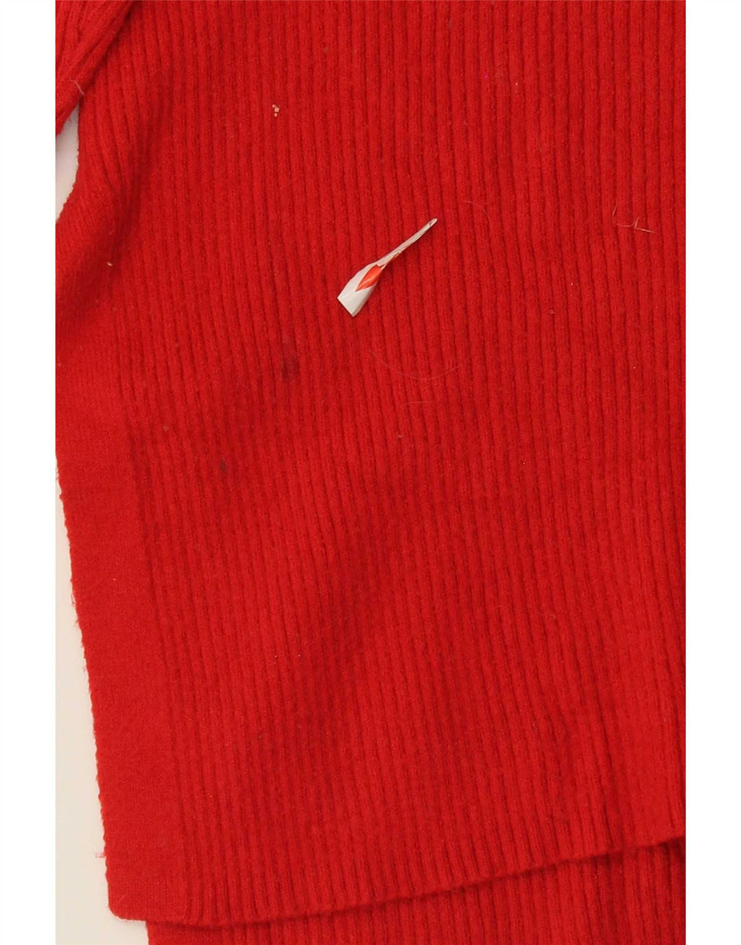 Marks & Spencer Pull surdimensionné à col en V pour femme UK 10 Petit Rouge