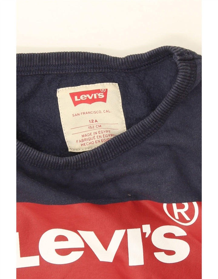 Levi's Graphic Sweatshirt Jumper Fille 11-12 ans Bleu Marine