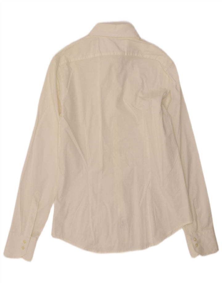 BENETTON Chemise Homme Blanc Moyen