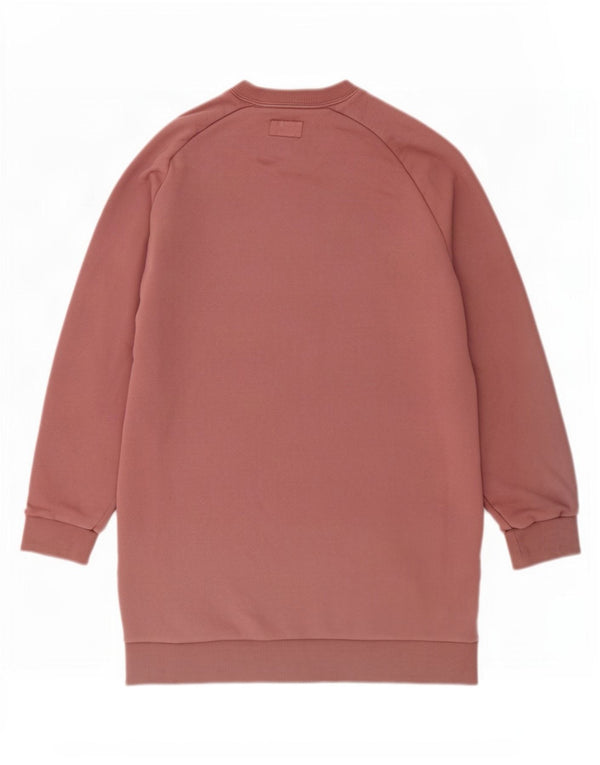 Converse Robe sweat-shirt graphique surdimensionnée pour femme UK 10 Petit Rose