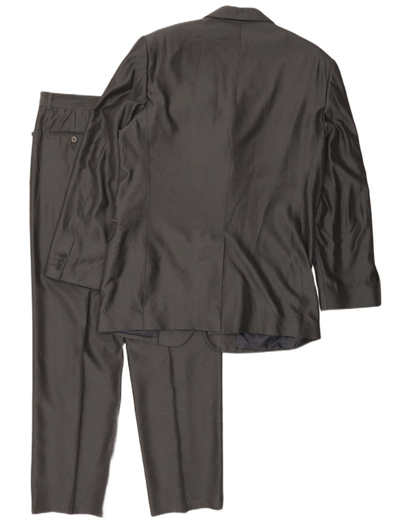 Carlo Pignatelli Costume 2 pièces 4 boutons pour homme IT 52 XL W34 L30 Gris Acétate