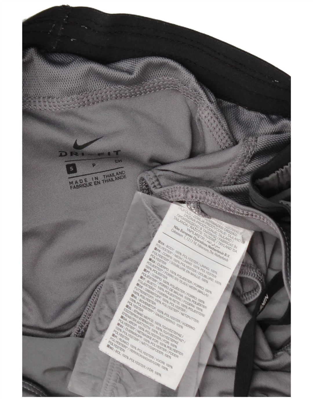 Nike Short de sport Dri Fit pour femme UK 10 Petit Gris Polyester