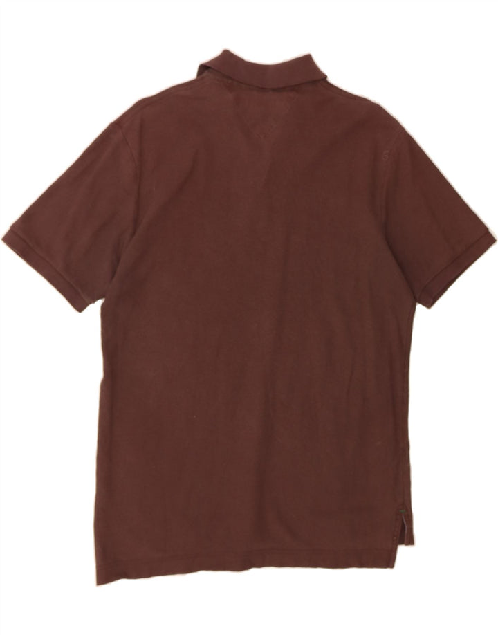 TOMMY HILFIGER Mens Polo Shirt Small Brown Cotton Vintage Tommy Hilfiger and Second-Hand Tommy Hilfiger from Messina Hembry 