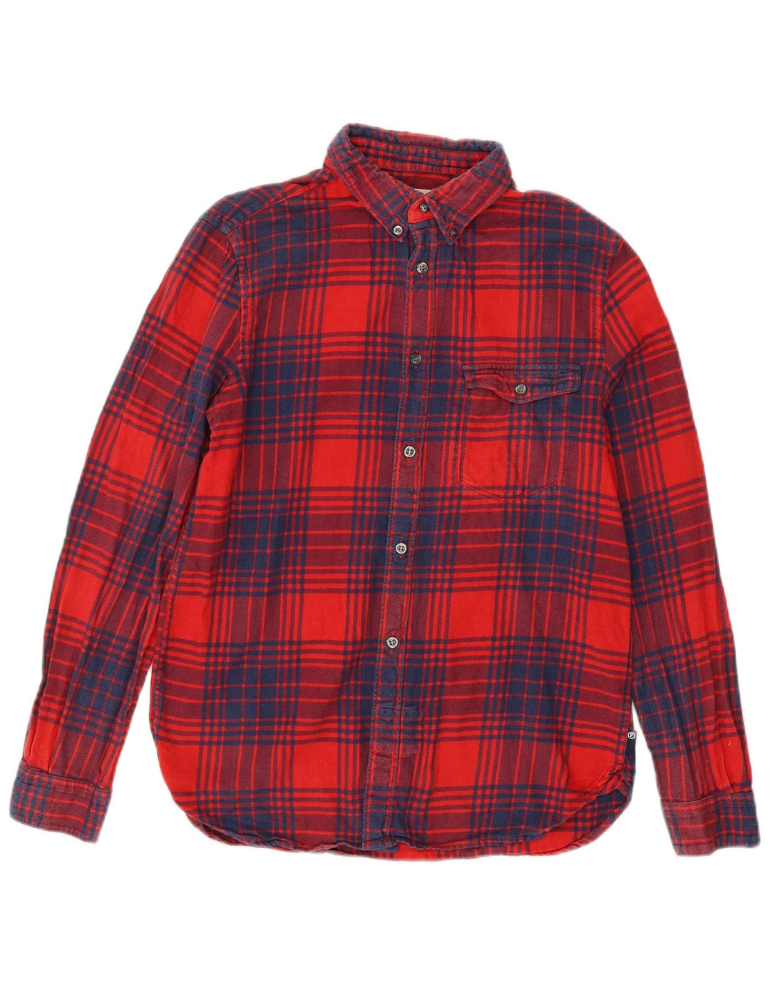 French Connection Chemise Regular Fit en Flanelle Homme Rouge Moyen à Carreaux
