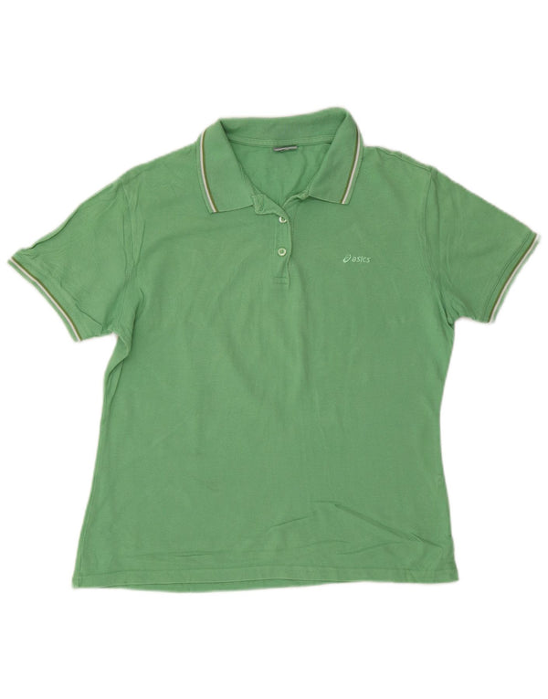 Asics Polo Femme UK 20 2XL Vert Coton