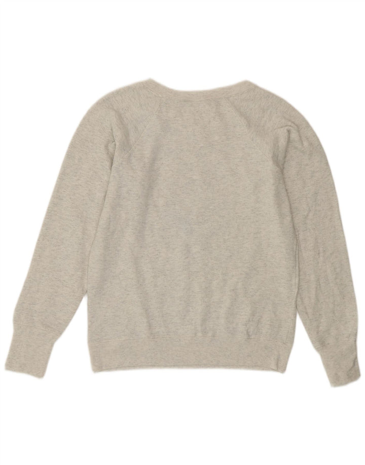 Champion Sweat-shirt surdimensionné graphique pour femme UK 10 Petit Gris
