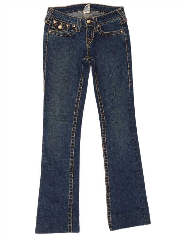 True Religion Jean Bootcut Femme W25 L31 Bleu Coton