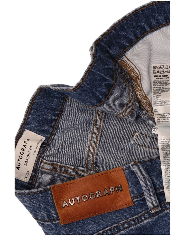 Marks & Spencer Jean droit autographe homme W34 L29 bleu coton