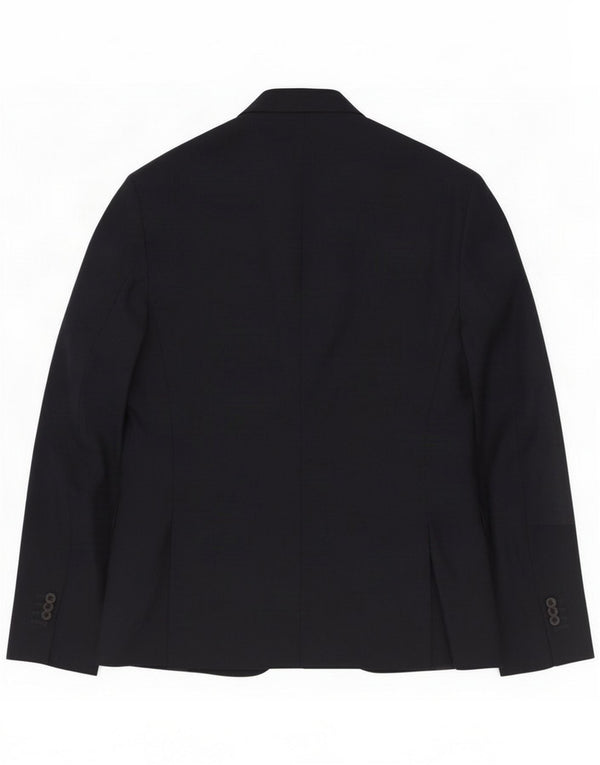 Massimo Dutti Veste blazer à 2 boutons pour homme EU 52 Grande laine bleu marine