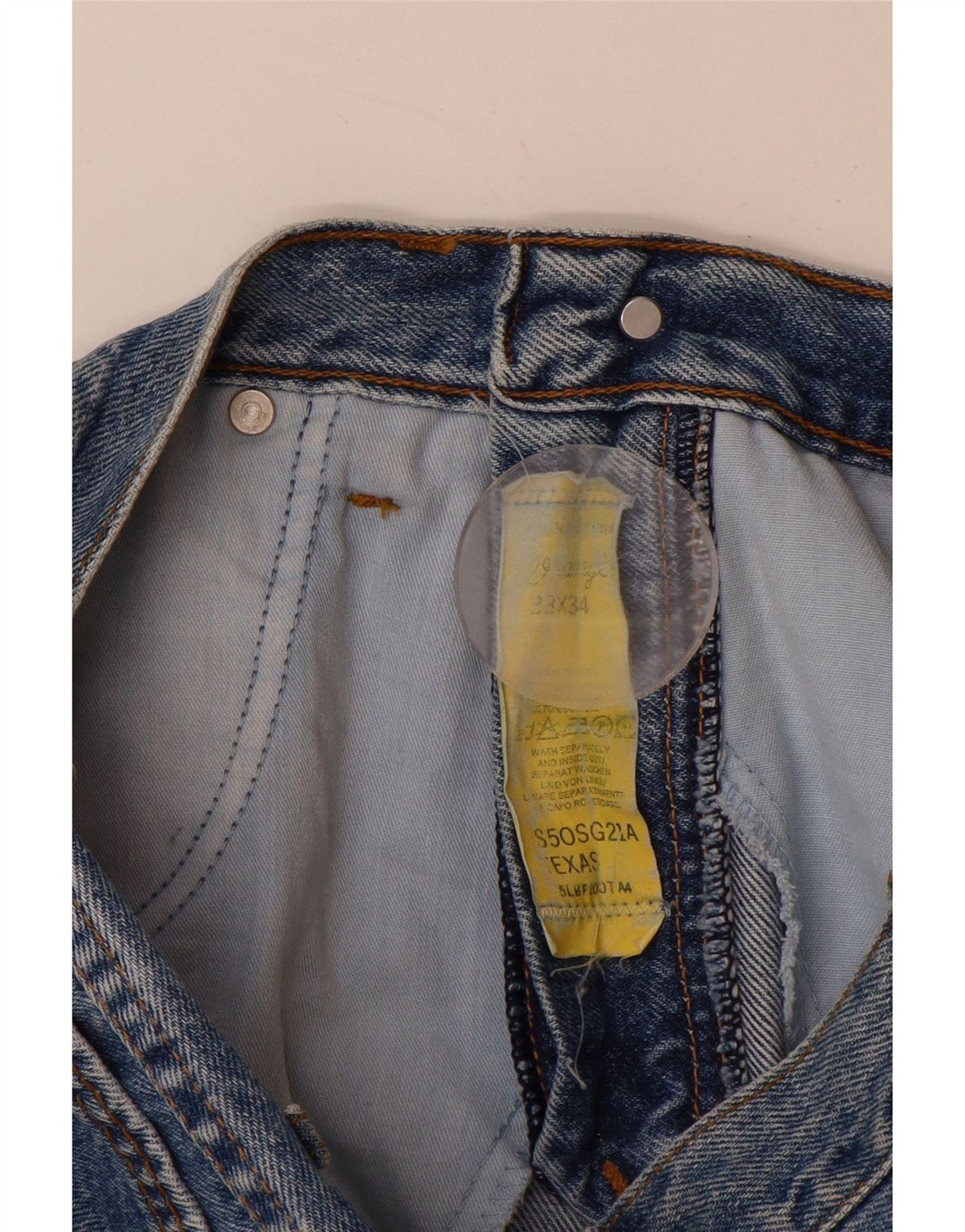 WRANGLER Jean Droit Texas Homme W33 L30 Bleu Coton