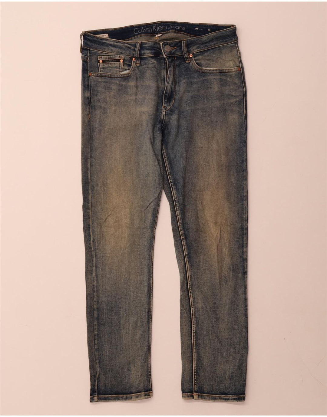 Calvin Klein Jean slim pour femme US 8 Medium W30 L27 Bleu