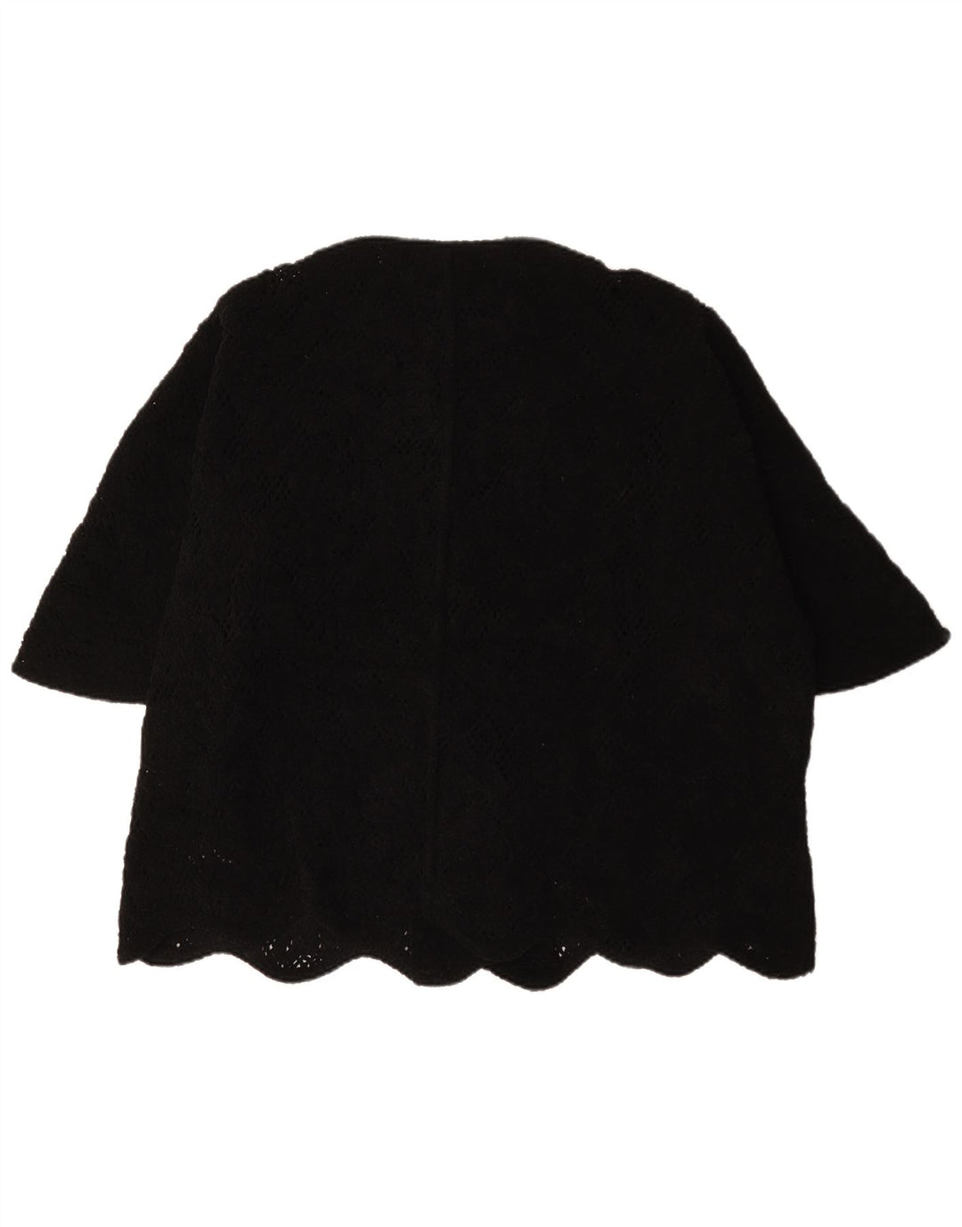 Zara Veste blazer surdimensionnée à manches courtes pour femme UK 14 Noir moyen