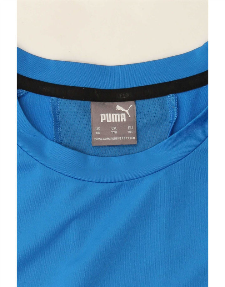 Puma T-shirt pour homme 2XL Bleu