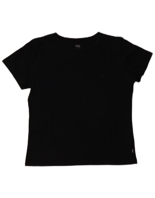 VANS T-Shirt Femme Top UK 18 XL Noir Coton