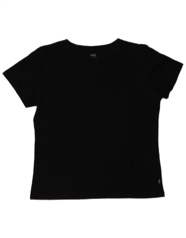 VANS T-Shirt Femme Top UK 18 XL Noir Coton