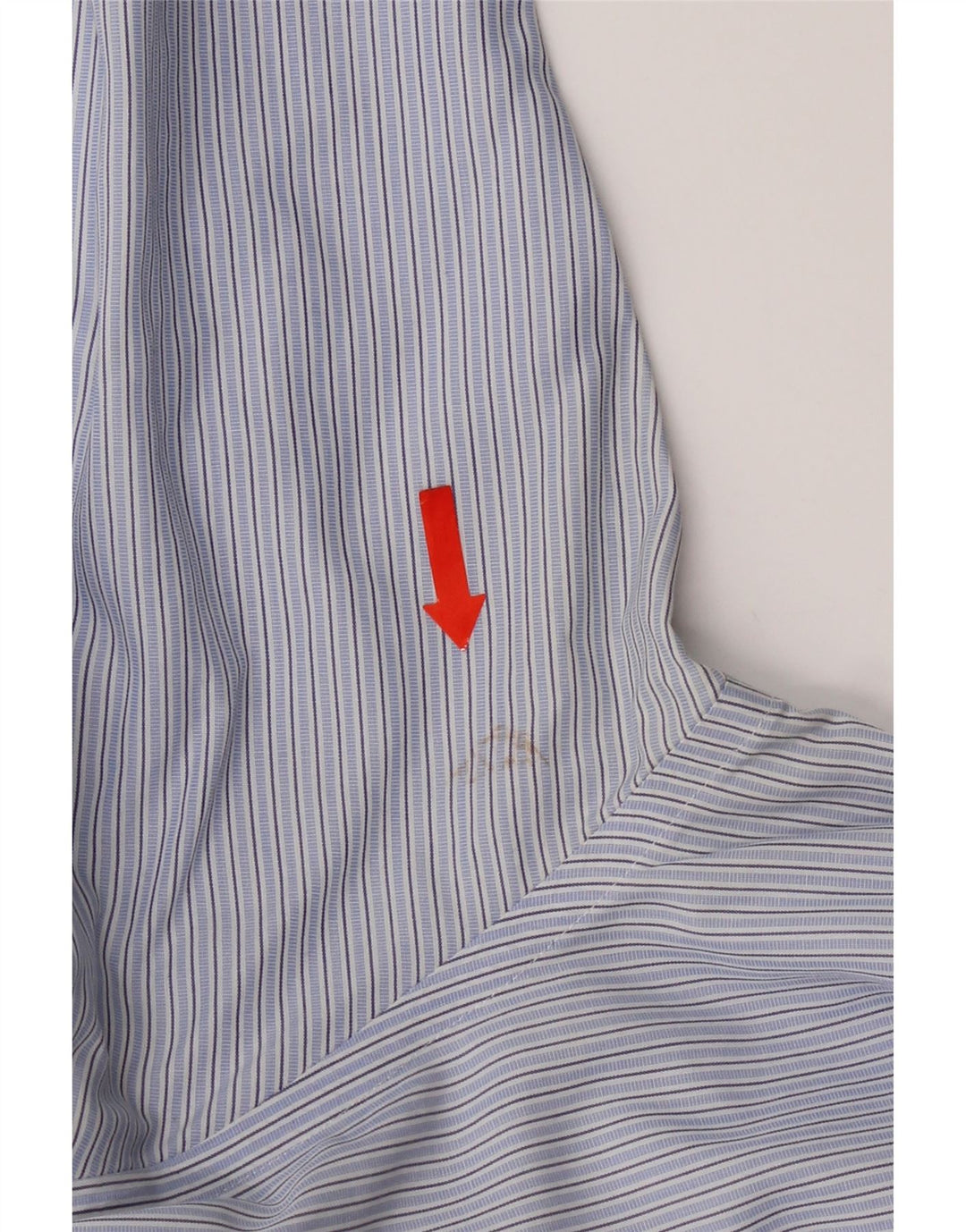 Brooks Brothers Mens 346 Chemise Taille 15 Coton rayé bleu moyen
