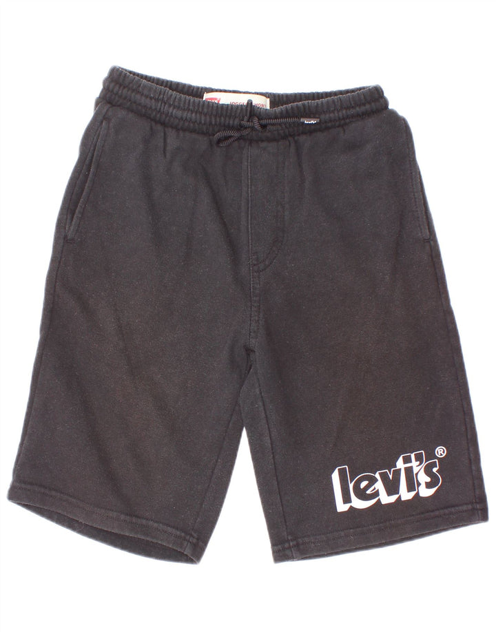 Levi's Short de Sport Graphique Garçon 9-10 Ans Coton Noir