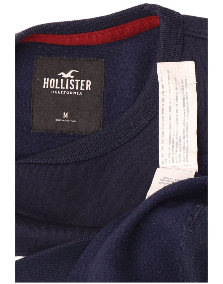 Hollister Pull Graphic Sweatshirt Jumper Homme Bleu Marine Moyen Colourblock