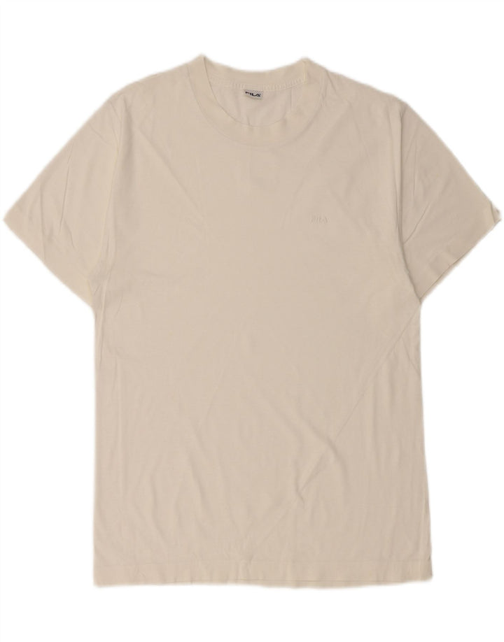 FILA T-Shirt Homme Petit Blanc