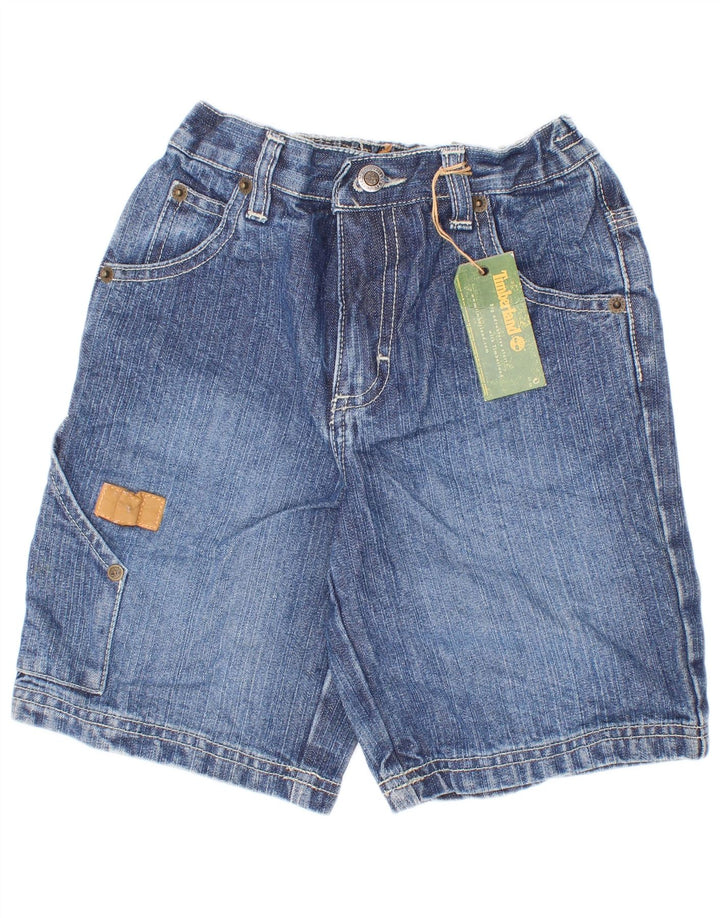Timberland Short Cargo Denim Garçon 2-3 Ans W22 Bleu Coton