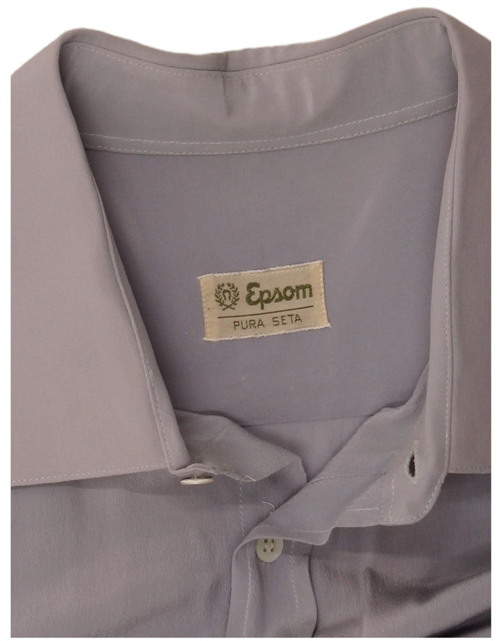 Chemise Epsom Homme Bleu Moyen Soie