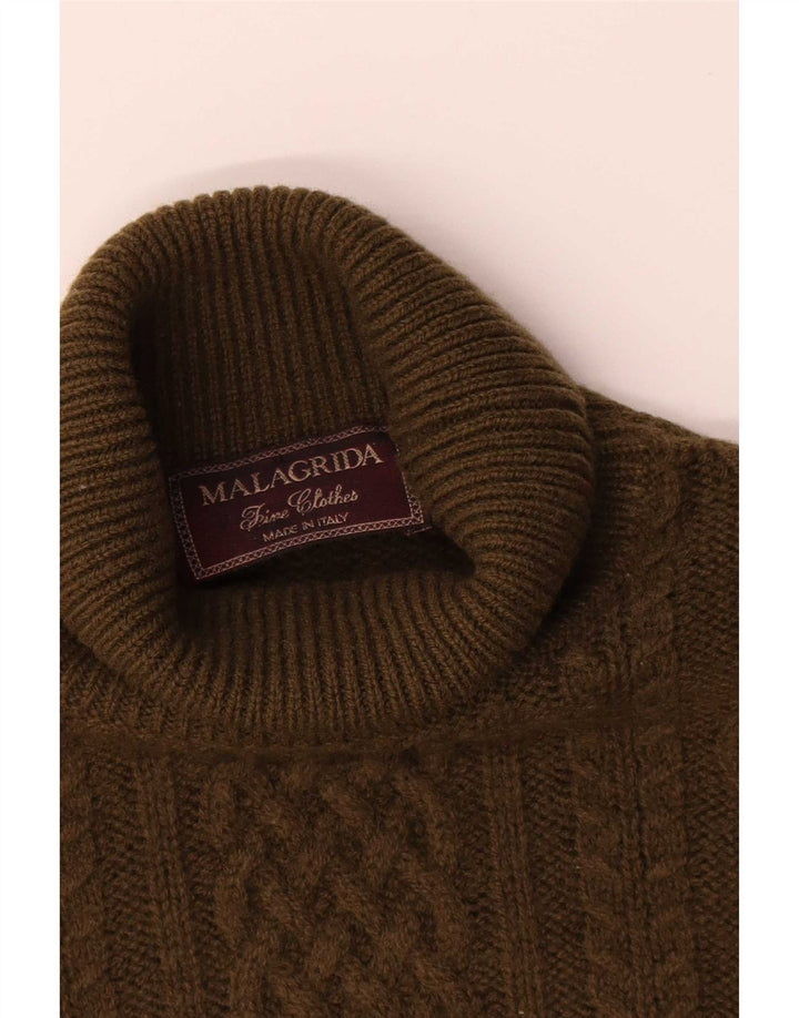 Malagrida Pull Col Roulé Homme XL Kaki