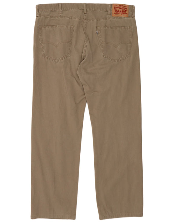 Levi's Pantalon 505 Regular Fit En Velours Côtelé Homme W38 L32 Beige Coton
