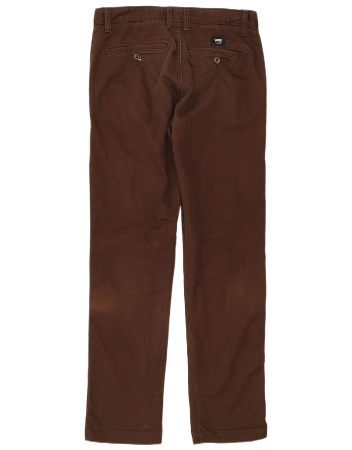 VANS Pantalon Chino Droit Femme W30 L30 Marron Coton