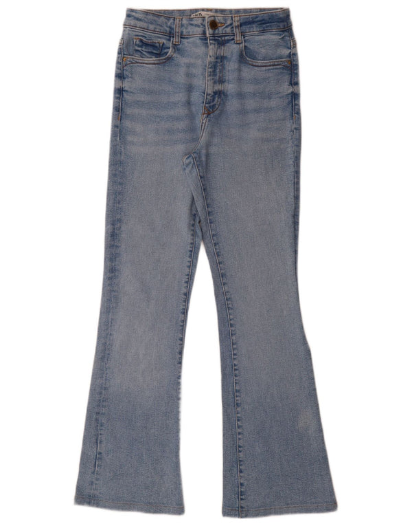 Zara Jean évasé pour femme EU 36 XS W27 L29 Bleu