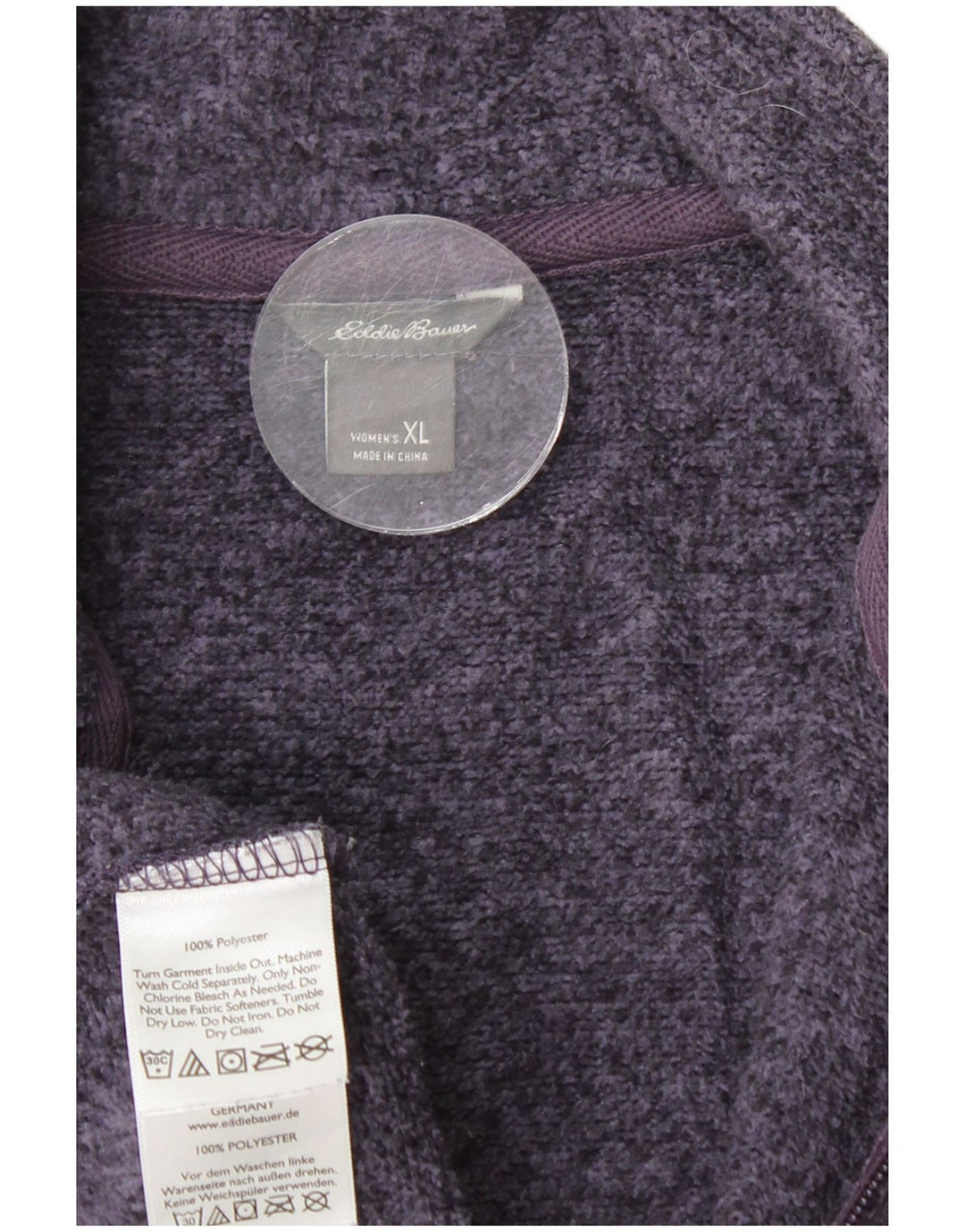 EDDIE BAUER Veste de survêtement pour femme UK 18 XL Bleu marine Polyester