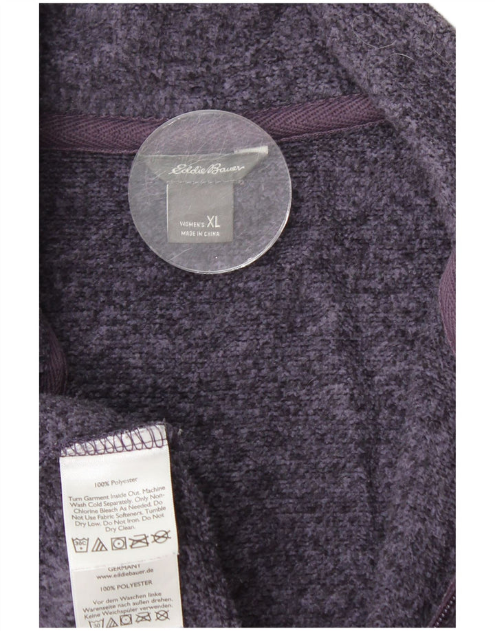 EDDIE BAUER Veste de survêtement pour femme UK 18 XL Bleu marine Polyester