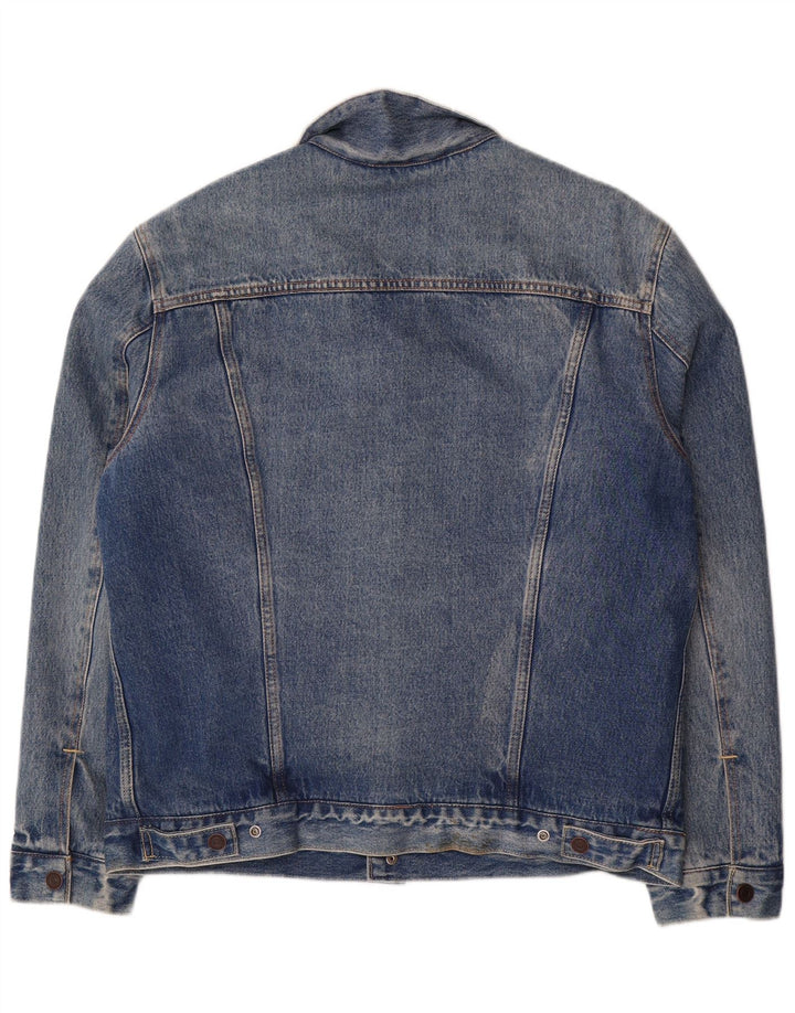 Levi's Veste Sherpa en jean pour homme UK 40 Large Bleu Coton