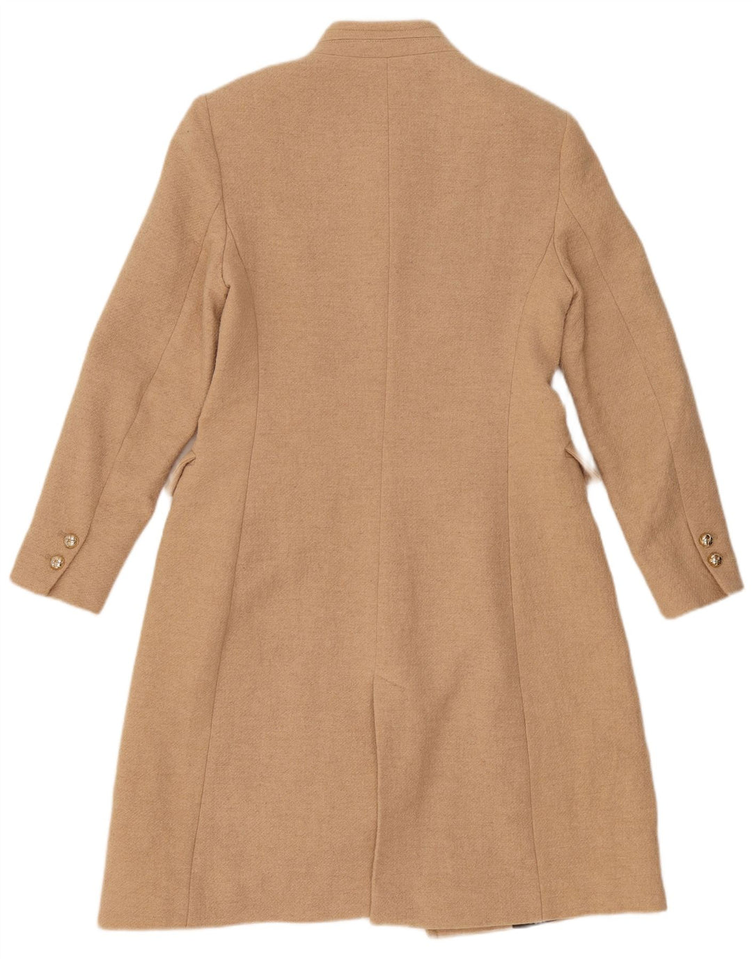 Zara Femme Pardessus UK 12 Laine Beige Moyen