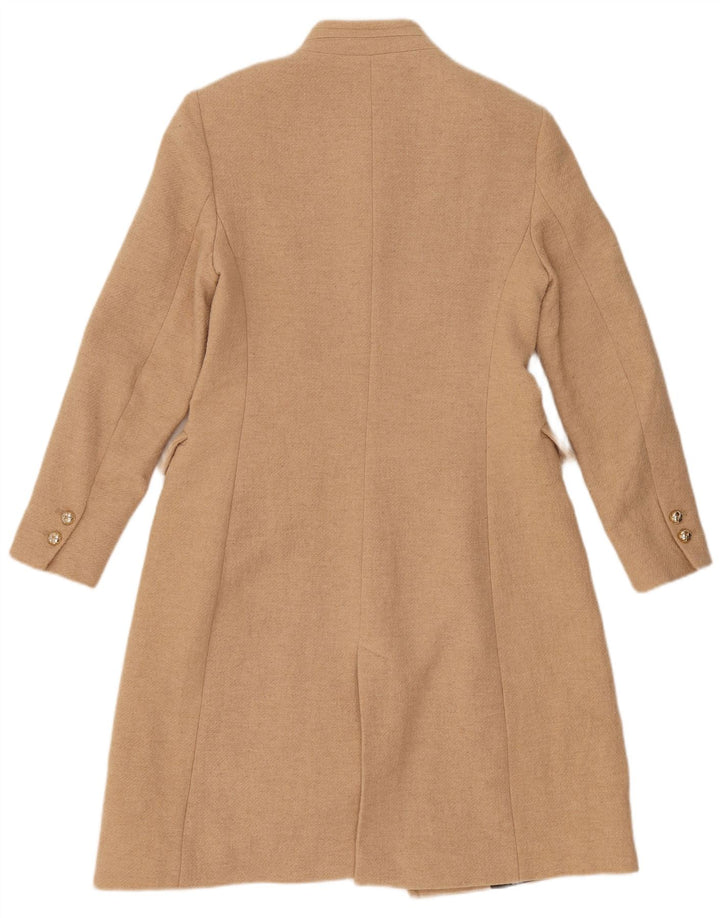 Zara Femme Pardessus UK 12 Laine Beige Moyen