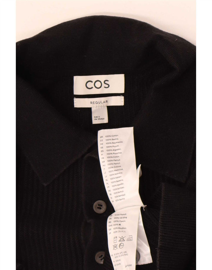 Cos Polo Regular Homme Petit Coton Noir