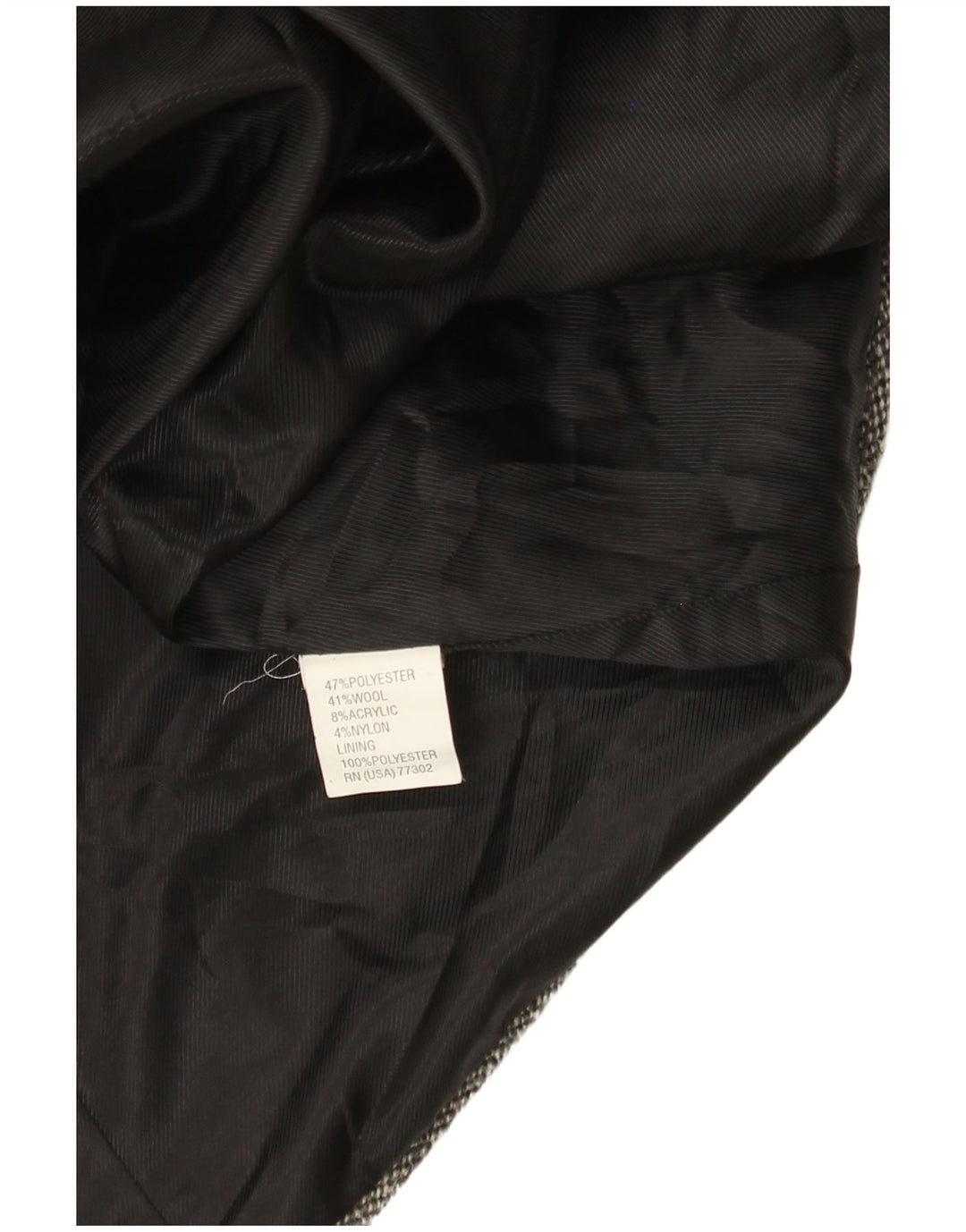 Zara Manteau croisé pour femme UK 8 Small Gris Polyester