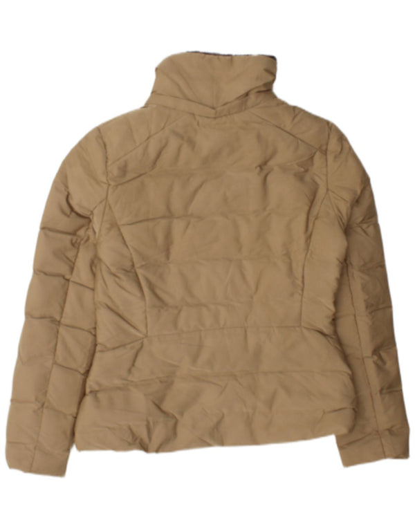 Zara Veste matelassée pour femme UK 12 Beige moyen