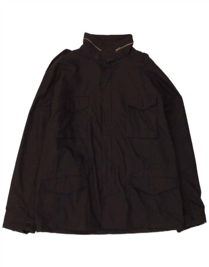 veste utilitaire vintage pour hommes UK 44 2XL Polyester noir