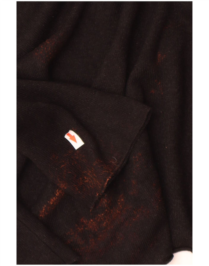 Zara Haut surdimensionné à manches longues pour femme UK 10 Small Noir
