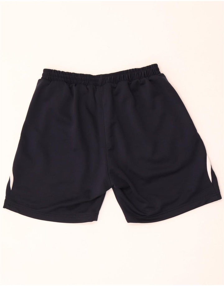Uhlsport Short de Sport Homme Large Bleu Marine Colorblock Polyester