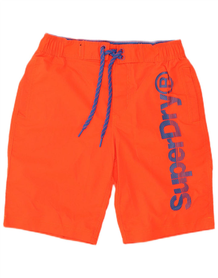 SUPERDRY Short de Bain Graphique Homme Petit Orange Polyester