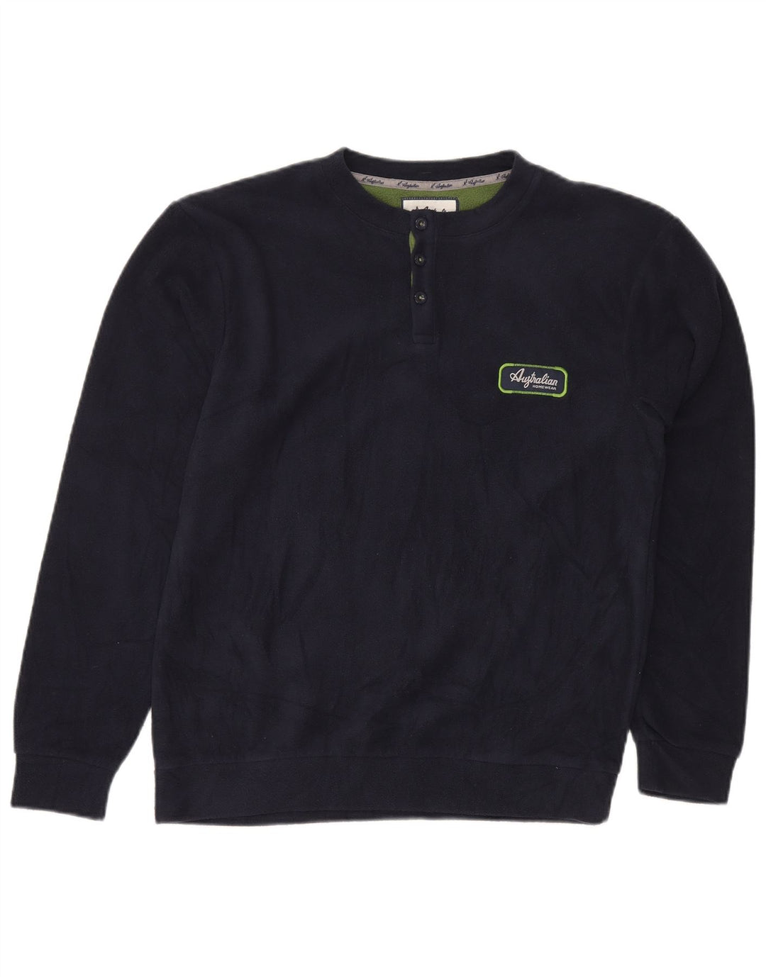 AUSTRALIAN L'ALPINA Pull Polaire Homme Bleu Marine Moyen Polyester