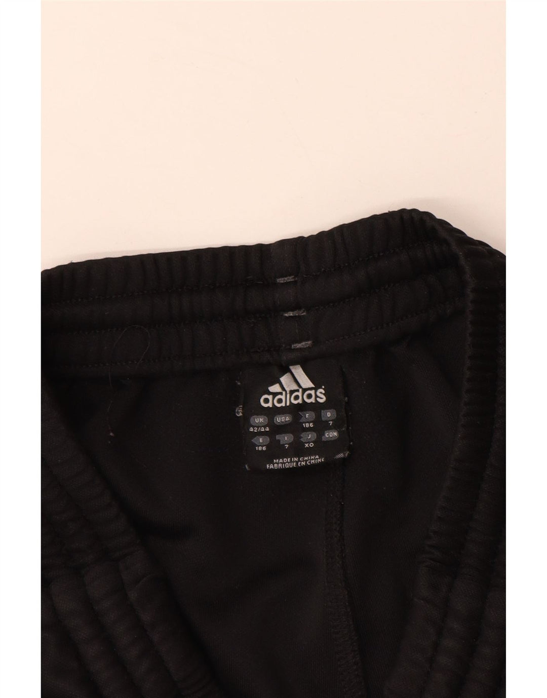ADIDAS Pantalon de survêtement graphique pour hommes UK 42/44 Large Noir Polyester